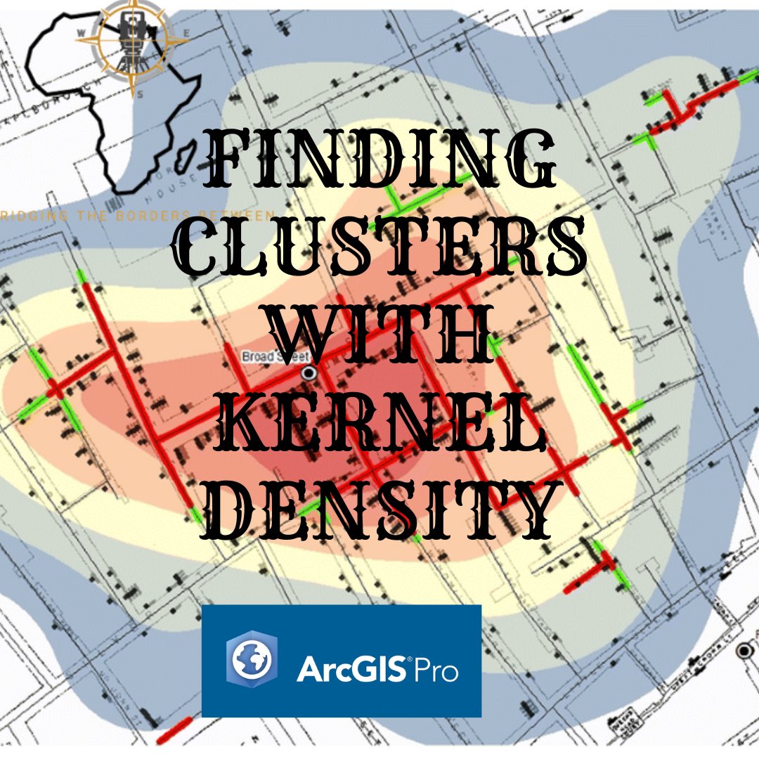 surveyor_jr's tweet image. #LatestTutorial in the #LearnArcGIS series
Title: IDENTIFYING CLUSTERS WITH THE KERNEL DENSITY ALGORITHM
Back to 1854, we are going to be using the same model used by Jon Snow to identify the cause of the Cholera outbreak in London.
youtu.be/FQOlY8piEg8