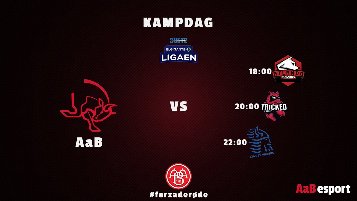 [#CSGO]

KAMPDAG!!
I dag er der 3 kampe på programmet!

📢 <a href="/Dust2dk/">Dust2 🇩🇰</a> <a href="/ElgigantenGamer/">Elgiganten Gaming DK</a> Ligaen
🕕 18:00 🆚 @AtlandoEsports
📺 twitch.tv/atlandoesports
🕗 20:00 🆚 <a href="/TRICKED_esport/">TRICKED ESPORT</a>
📺 twitch.tv/bl0mmencs
🕙 22:00 🆚 <a href="/lyngbyvikings/">Lyngby Vikings rebrand: ECSTATIC</a> 
📺 twitch.tv/dust2tv

#forzaderøde
🅰️🅰️🅱️