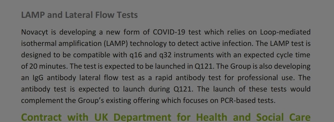 Dont forget the New products to be launched during Q1, soon !- LFT antibody test- rt-lampRemember Jacks shooting about an LFT ?If like PROmate, when the product is launched, it will certainly have been through all the UK validations, and be ready for sales and tenders.8/n