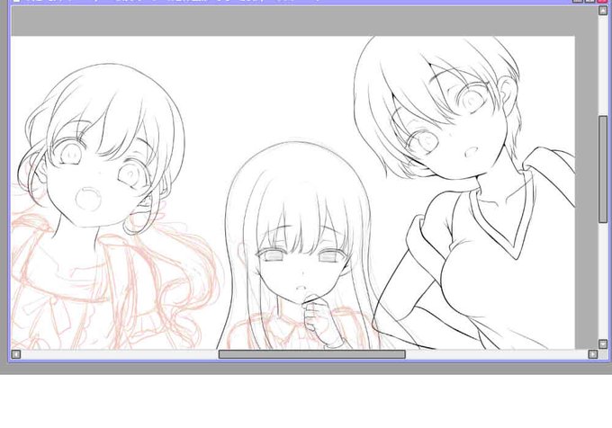 懐かしい子たち描いてる。わかるかな? 