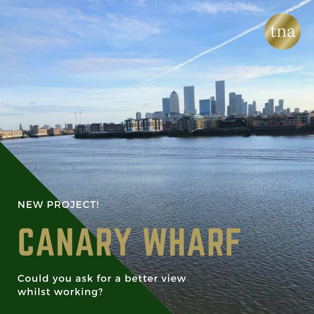 Could you ask for a better view whilst working? Our team get to look at this view everyday whilst working on our new refurbishment project overlooking Canary Wharf in London. Never going to get tired of views like this! 😍 
.⠀
.⠀
.⠀
#refurbishment #canarywharf #london
