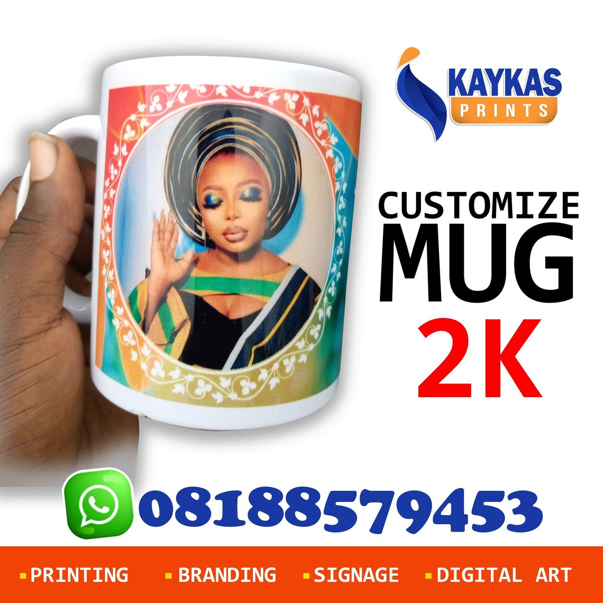 KaykasPrint's tweet photo. Let's  work. We are available for👉🏾 you anytime, anyday 🤝🏾
Call/Whatapp: 08188579453

Our services:
PAPER BAG PRINT
INVOICE
BUSINESS CARD 
FLYERS
NYLON PRINT 
COMPANY SEAL
AWARD
BRANDING OF CAR
CUSTOMIZE MUG
CUSTOMIZE ON CLOTH
CUSTOMIZE THROW PILLOW 
WE DELIVER NATION WIDE https://t.co/SNfE8HA8Bf