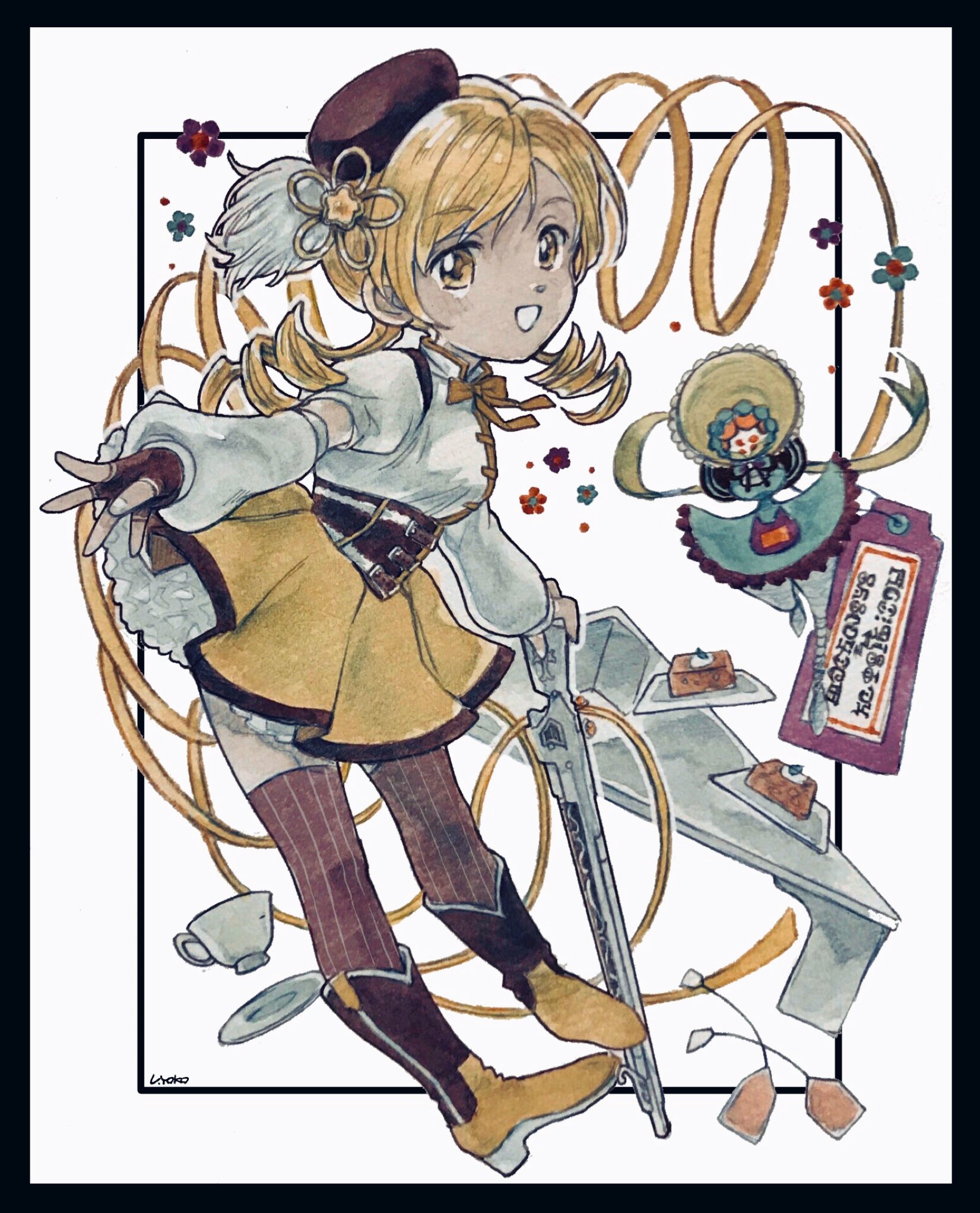 ウカヨーコ みんなの巴マミをみせてほしい ちょうど描いてたマミとおめかしの魔女 T Co Obkxpt6yqq Twitter