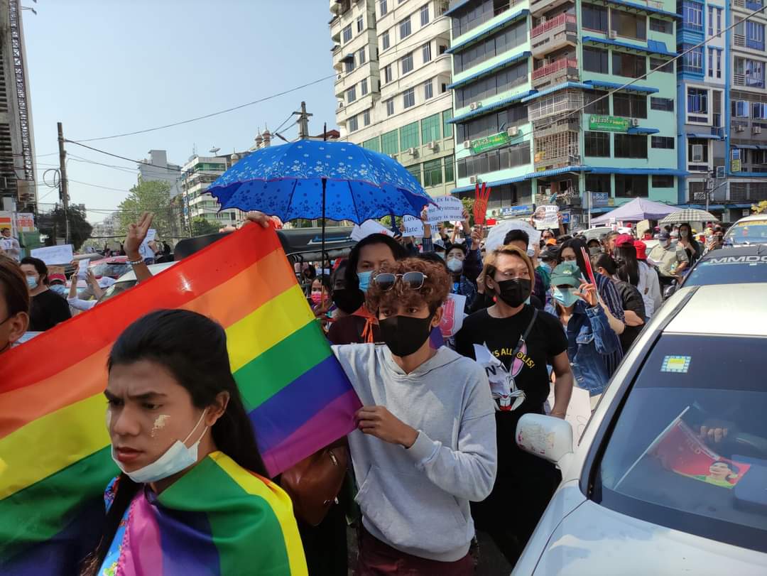 Proud LGBTQ+ 🏳️‍🌈
Today they included Civil Disobedience Campaign 💜

#CivilDisobedienceCampaign 
#Feb8Coup