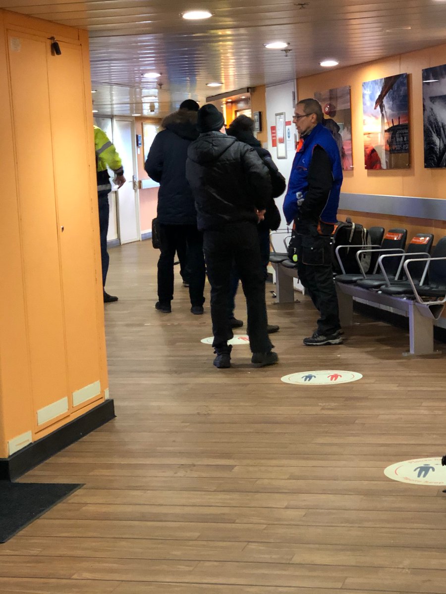 Beta305's tweet photo. @StenaLineLV @StenaLine People are boarding with no masks and not abiding the distance rules. Please do something about this for travelers who do not feel safe in your ferries! Ferry Travemunde-Liepāja https://t.co/dIMcZwAH9t