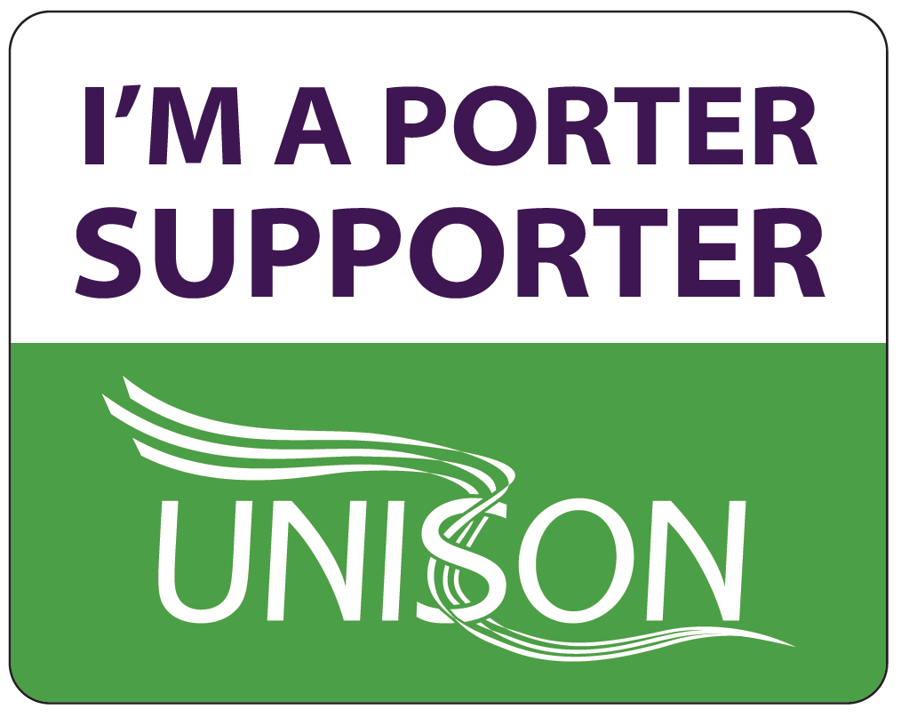 unisontheunion's tweet photo. Be a #PorterSupporter

Porters at Heartlands Hospital are being fired and re-hired on worse terms - clapping then sacking
 
Share the badge and join us and @unisonwestmids at 6pm tonight for a Twitter storm to support them
 
#OurNHSPeople #OneTeam https://t.co/YOKxIjOsjm