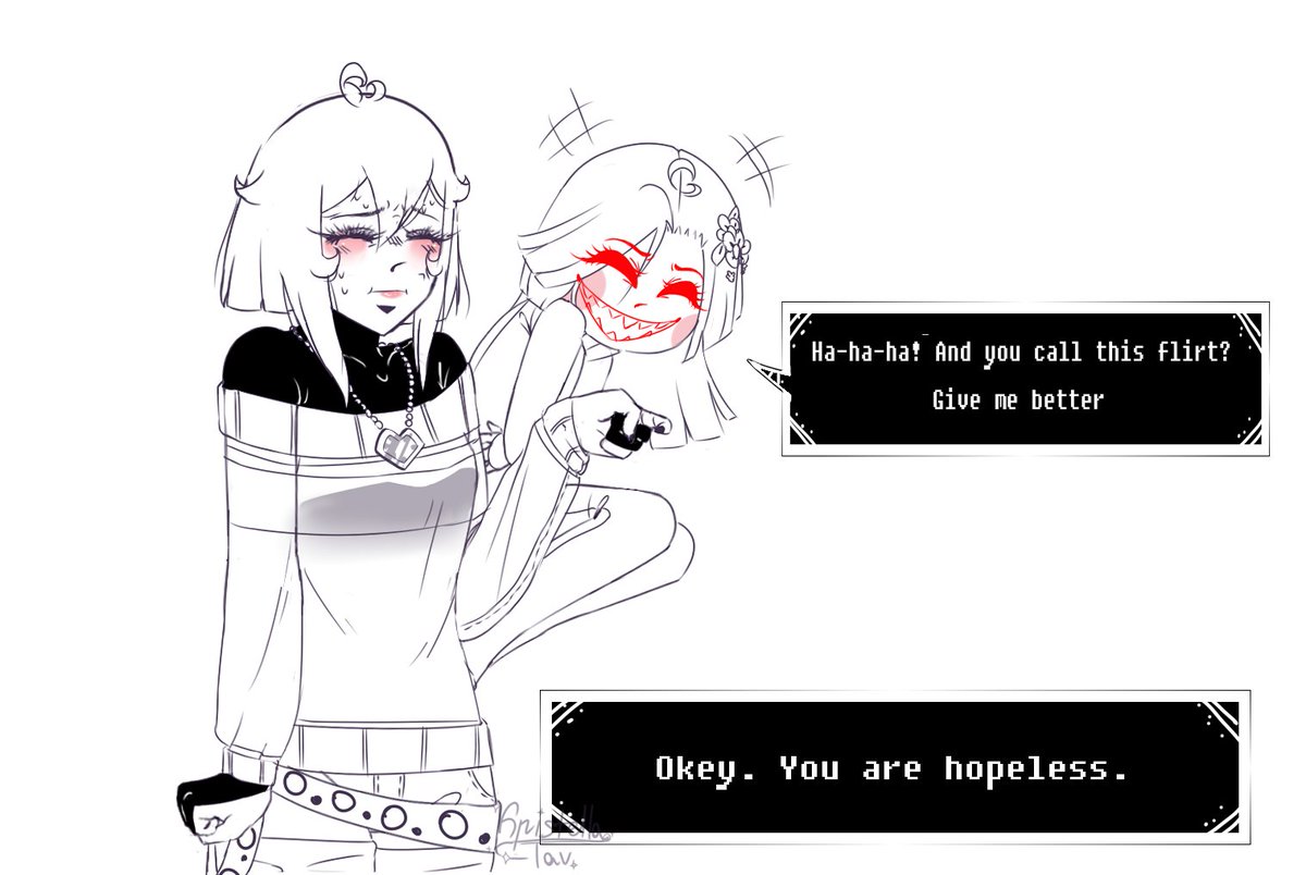 kristella_lav's tweet photo. @fransweek2021 Day 1. Flirt
#Undertale_AU #UndertaleAU #Undertale #Frans #Frisk #Sans #SpiritFrans #Fransweek #Fransweek2021 #sansxfrisk https://t.co/MtYJYumaIW