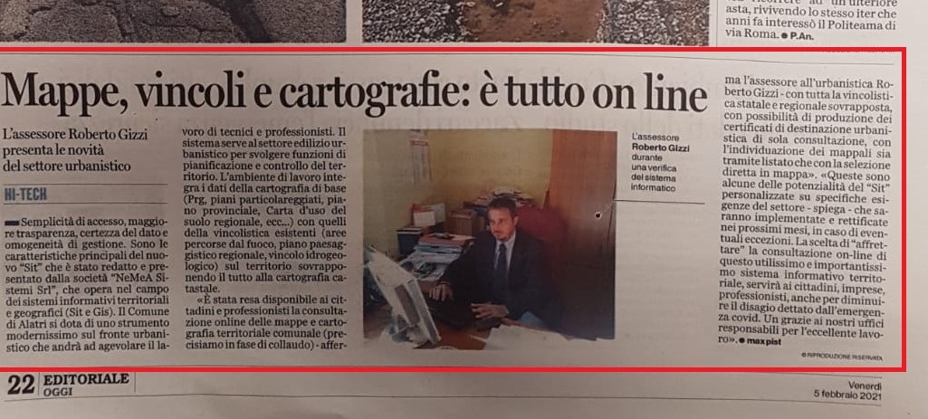 Digitalizzare e innovare la PA, noi ci siamo! Ringraziamo il Comune di #Alatri per la fiducia. Sarà un cammino entusiasmante per lo sviluppo dell'intera area della #Ciociaria <a href="/AgidGov/">AGID</a> <a href="/InnovazioneGov/">Dipartimento per la Trasformazione Digitale</a> <a href="/CiociariaOggi/">Ciociaria OggiNotizi</a> #urbanistica #GIS #SIT #innovazione #digitalizzazionePA