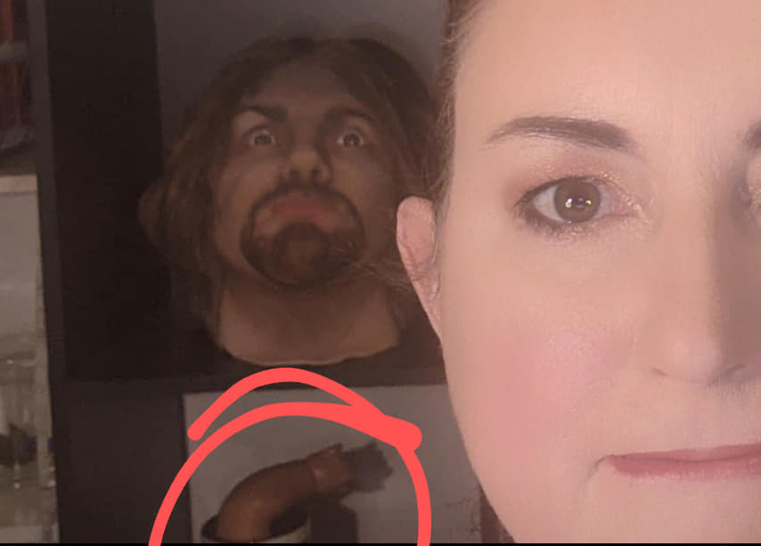 A few creepy occurrences recently with Elizabeth the doll, especially with her arm being found at Mums, even though I have it in my room and on camera (yes that is Charles Manson's head).