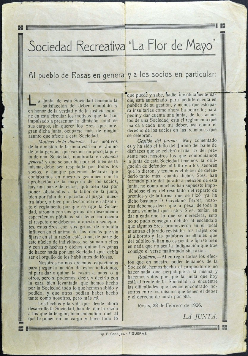 carnavalderoses's tweet photo. L’Arxiu Municipal de Roses dedica el seu Document del mes al Carnaval de Roses : https://t.co/FWSgyzTn4N @VisitRoses #CarnavaldeRoses #Carnaval2021 #CarnavaldeRoses2021 #carnestoltes #aRoses #Roses #visitroses https://t.co/T5aeuErnXB