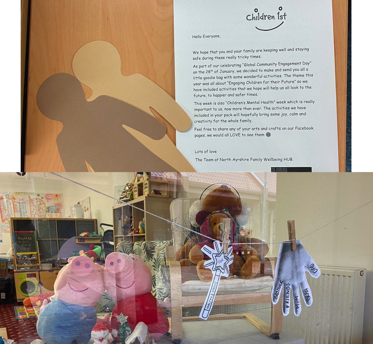 Erin_Somm's tweet photo. Last week we organised 43 activity packs linking to Global Community Engagement Day & Children’s Mental Health Week for our families⭐️
@children1st #ChildrensMentalHealthWeek #childrensmentalhealthweek2021 #bourtreehill #commengageday #GlobalCommunityEngagementDay #notthayrshire https://t.co/PkxuRPoXDu