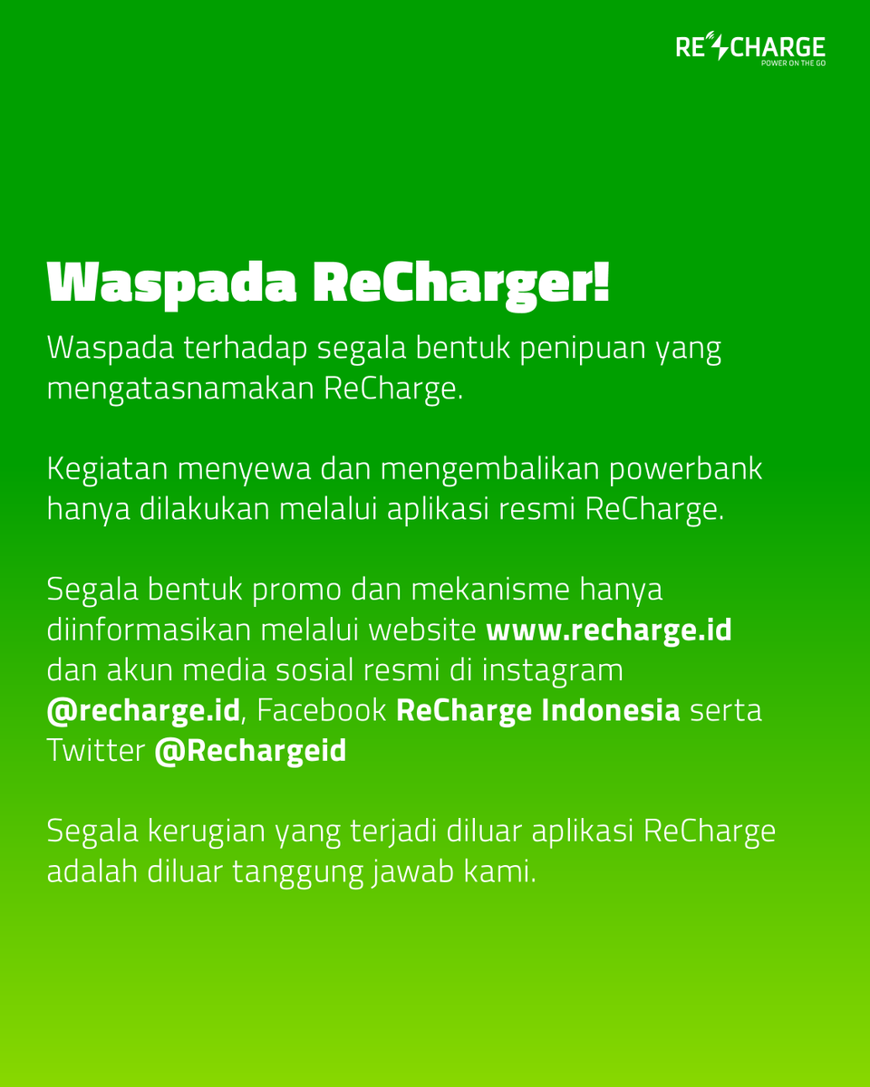 ReCharge Indonesia tweet media