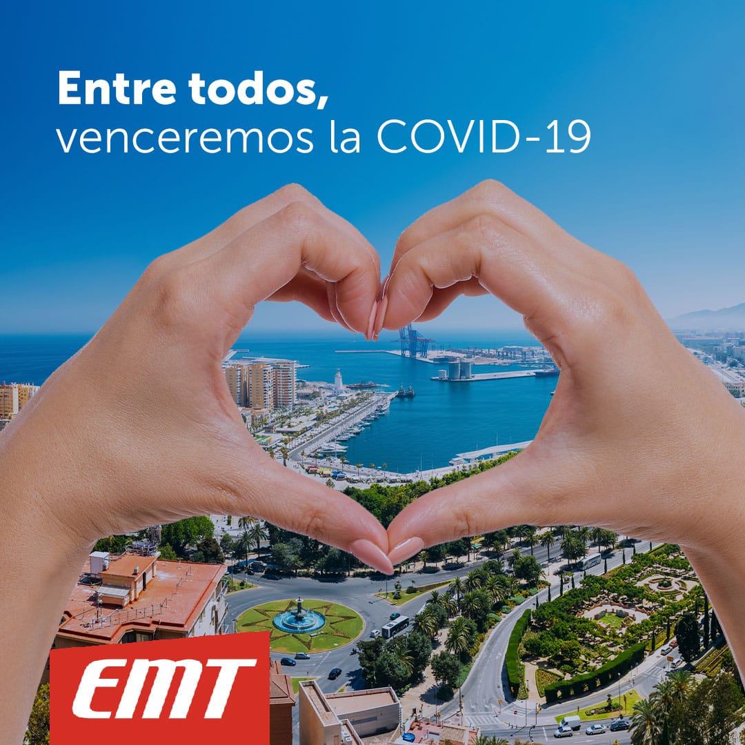 EMT_Malaga's tweet photo. Entre todos podemos ayudar a vencer al Covid-19. Esta situación nos ha cambiado, pero no podrá con nuestro espíritu y ganas de volver a nuestras vidas.
¡No nos vamos a rendir!
#emtmalaga #malaga #bus #mueveteenbus #emtapp #transporteurbano #vamosemt @malaga https://t.co/Hgdu6qaK9y