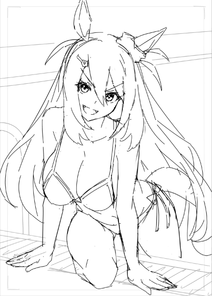 The sketch                                           The final 