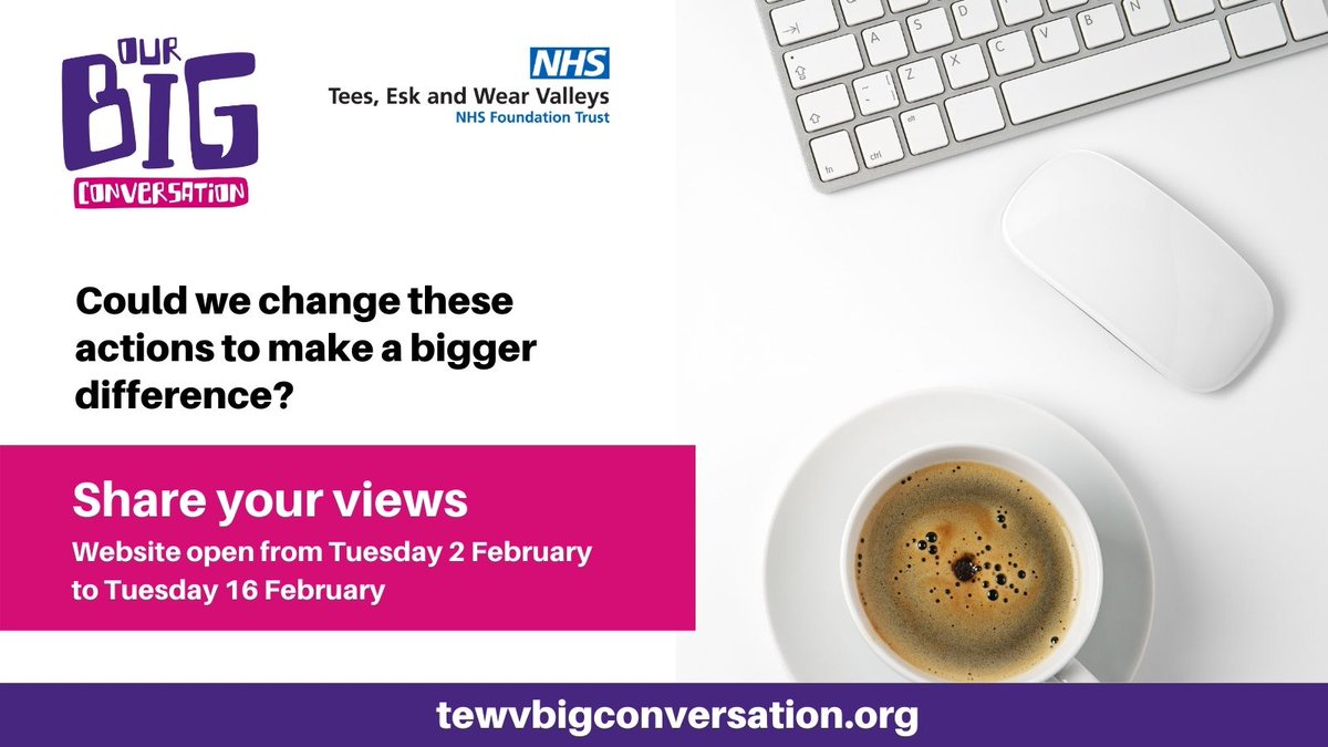 HealthwatchNY's tweet photo. There’s still time to join #OurBigConversation and shape local #mentalhealth and #learningdisabilty services. Join the conversation before 16 February https://t.co/xDJdNXKxEE
@TEWV https://t.co/XOPxu37JWh