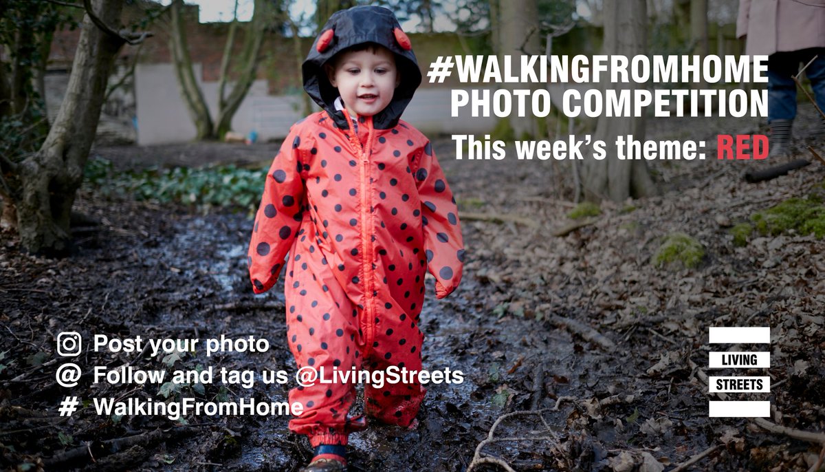 📸 Our #WalkingFromHome photography competition launches TODAY! 

7 weeks 🗓 7 themes 🌈 7 prizes 🏆  

This week's theme = RED (don't be afraid to think outside of the 🟥!)

Super easy to enter, don't forget the hashtag! #WalkingFromHome 

Full details > livingstreets.org.uk/news-and-blog/…