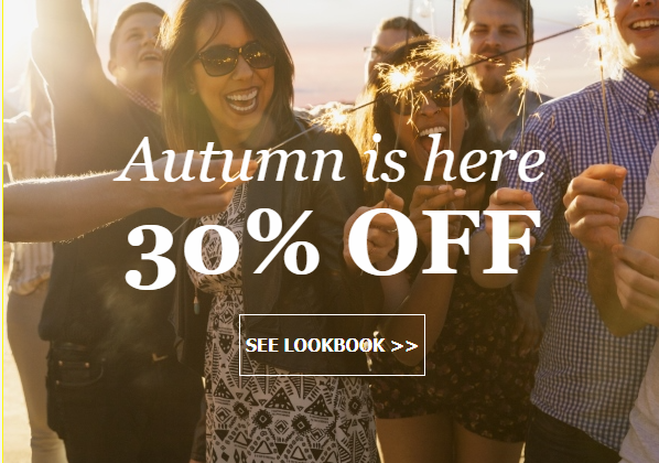 Autumn is here ! 30% OFF in selected items.