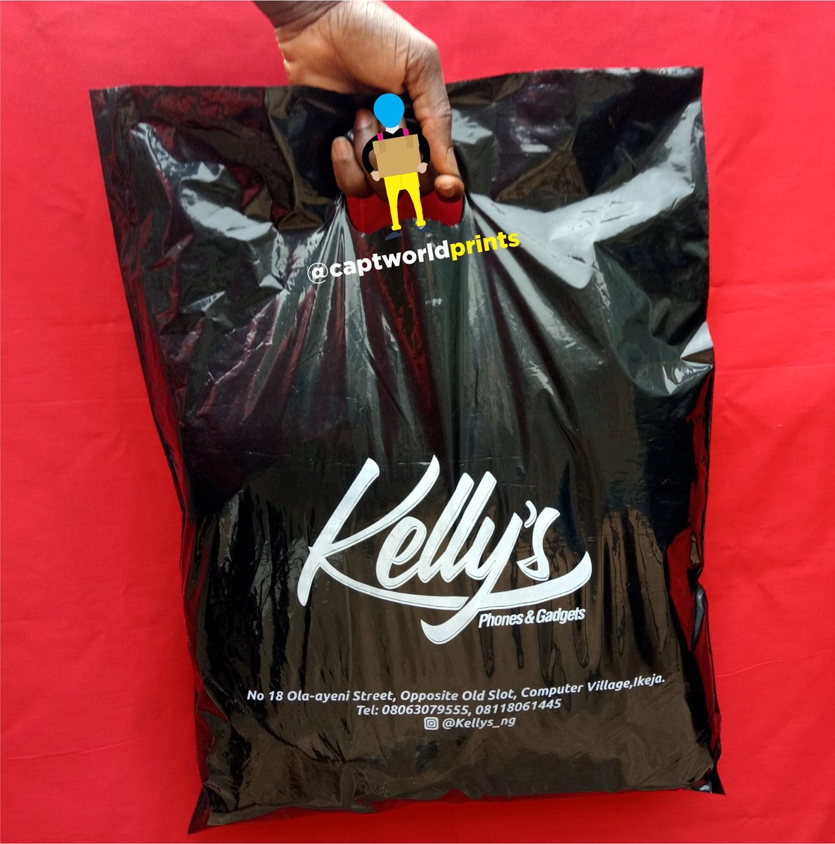CaptworldPrints's tweet photo. We produce thick and beautiful black nylon #nylonbags #polybags #deliverybags https://t.co/JCOpD99QqL