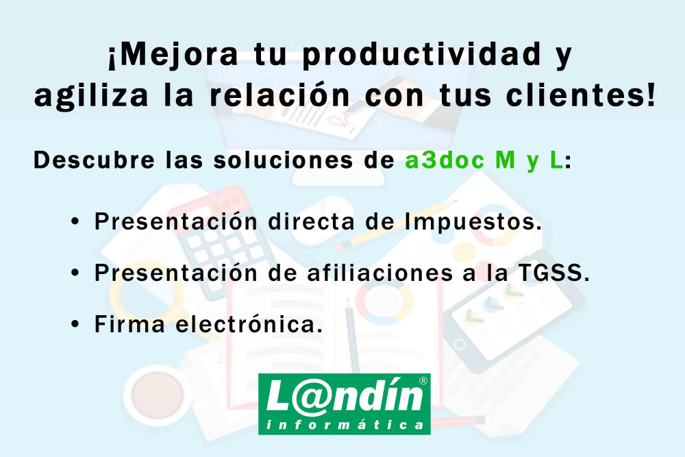 Landinformatica's tweet photo. 📢El 12/02 no te pierdas la Webinar ONLINE y GRATUITA para mejorar la productividad y agilizar la relación con tus clientes con nuestra solución de #a3doc
👉 Inscripciones https://t.co/YLpzlMEiuk
⏰ De 09:30h a 10:30h
¡Te esperamos! ✌️ https://t.co/qnp3DLM8XV