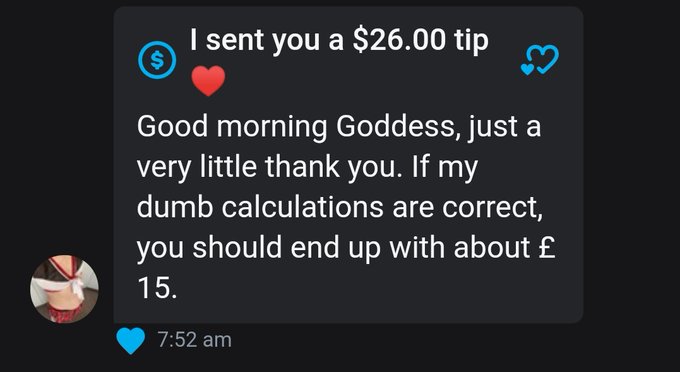 Consistent, loyal and always thinking of me. Such a good sissy girl 😈💋😍 this is how you say good morning