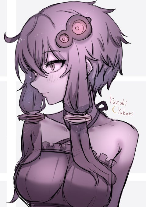 #結月ゆかり
「…。何ですか?私の唇が気になるんですか?」 