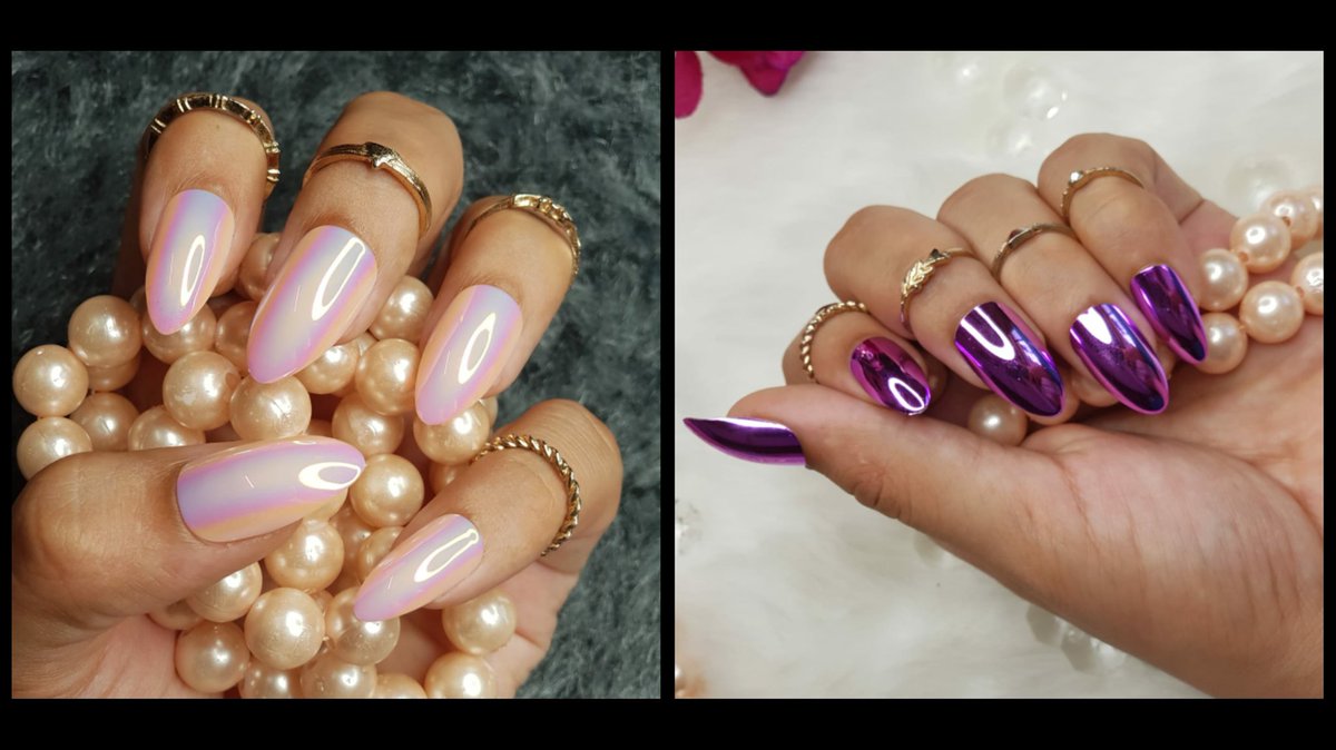 Empressnailsind's tweet image. SHINY PEACH NAILS. OR VIOLET VERSION NAILS 

Which one would you prefer for this PROPOSE DAY❓

Share your Opinion in the Comments Below 👇

#empressnails #violetnails #shinynails #peachnails #metallicnails