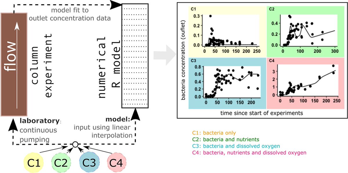 New manuscript by <a href="/AparnaChandras4/">Aparna Chandrasekar</a> et al. in <a href="/HAZMAT_journal/">Journal of Hazardous Materials |Letters |Advances</a>:

Reactive-transport modelling of Enterococcus faecalis JH2-2 passage through water saturated sediment columns

sciencedirect.com/science/articl…
