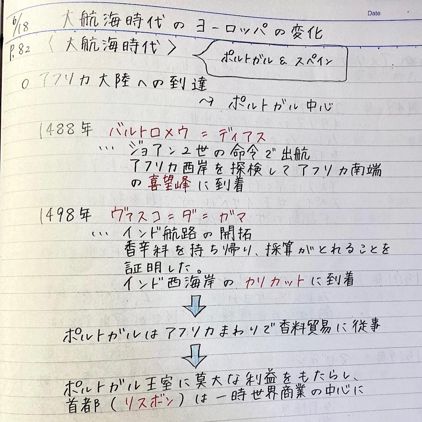 Clearnote 勉強ノートまとめ ワンピースのキャラの元ネタが沢山出てくる 今日紹介するのは 世界史 大航海時代 ヨーロッパ Jkさんのノート 激動の時代 T Co W5ofvdinsd 勉強垢さんと繋がりたい 勉強垢 歴史 定期テスト