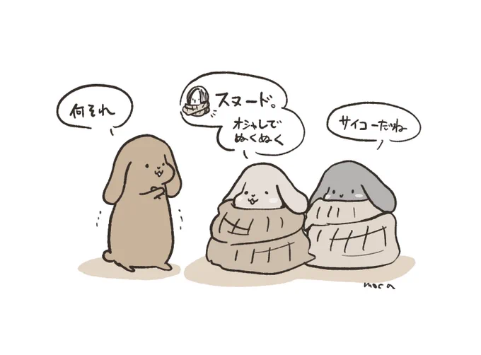 スヌード
 #ロップイヤーうさぎたち 