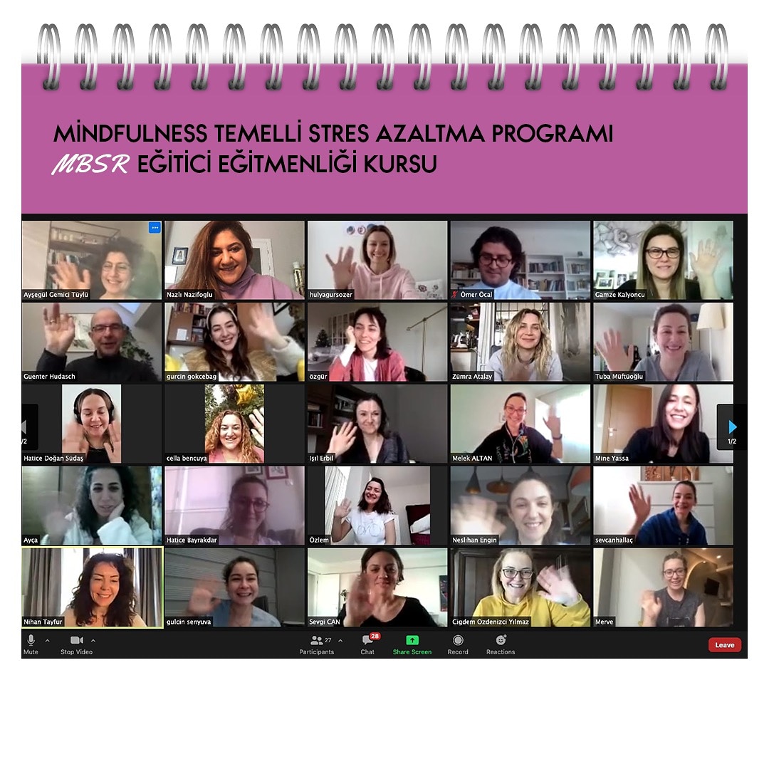 Mindfulness Temelli Stres Azaltma Programı (MSBR) Eğitici Eğitmenliği Kursu sona ermiştir. Dr. Günter Hudasch, Lot Heijkae, Petra Meibert, Prof. Dr. Zümra Atalay hocalarımızın yoğun emeklerine çok teşekkür ediyoruz.

#İletişim: 0312 439 19 91