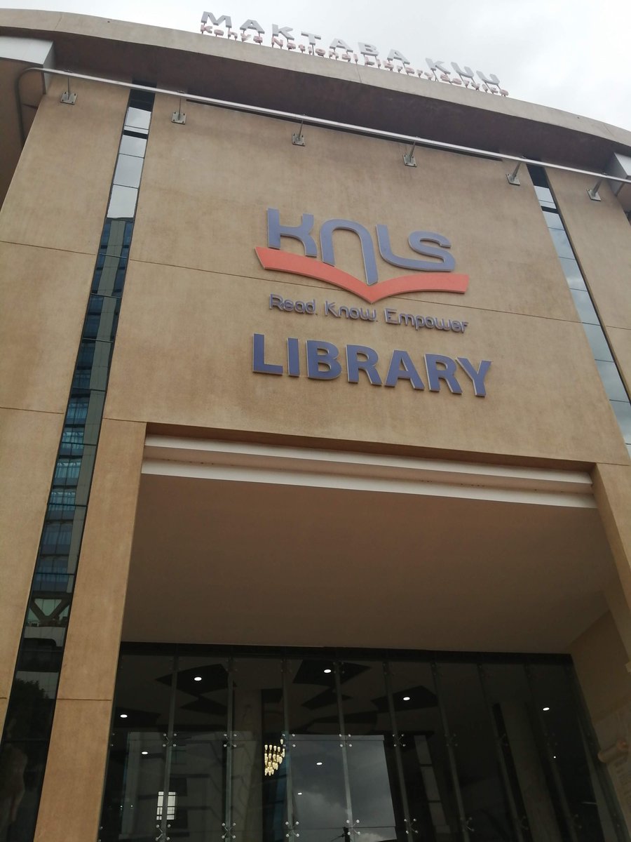 The library entrance now faces the NHIF building. To welcome you in are great artworks that pay homage to two Kenyan Heroes; Ciokaraine M'Mbarungu (1900)- A Heroine diviner, political leader & activist and Koitalel Arap Samoei (1860-1905)  #KNLS