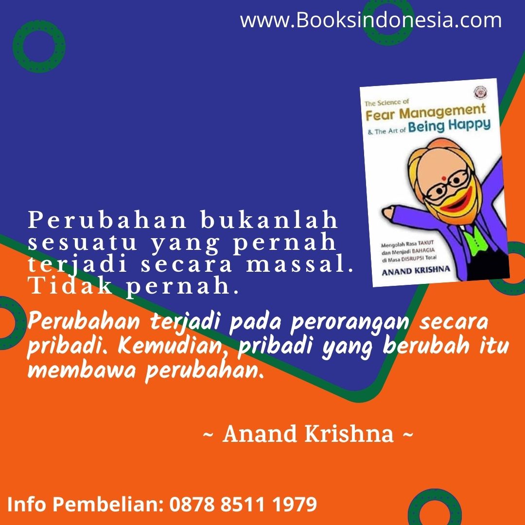 harny_rahayu's tweet photo. "The Science of Fear Management &amp; the Art of Being Happy" bukanlah tentang Positive Thinking, tetapi tentang Positive Attitude terhadap hidup!

Untuk pembelian buku, silakan kontak  no. 0878 8511 1979 atau di https://t.co/bYyc0A0Hb6 https://t.co/7etXvIFfdB