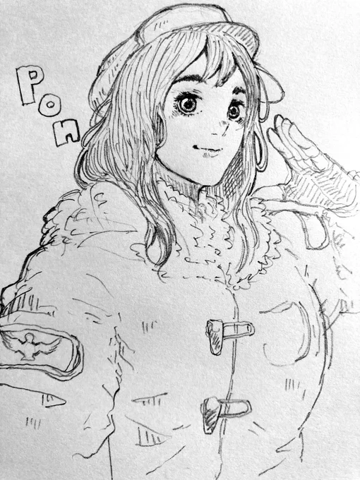 落書き、特に意味はないです。
強いて言えばぽっちゃり系を描こうと思いながら帰りました。 