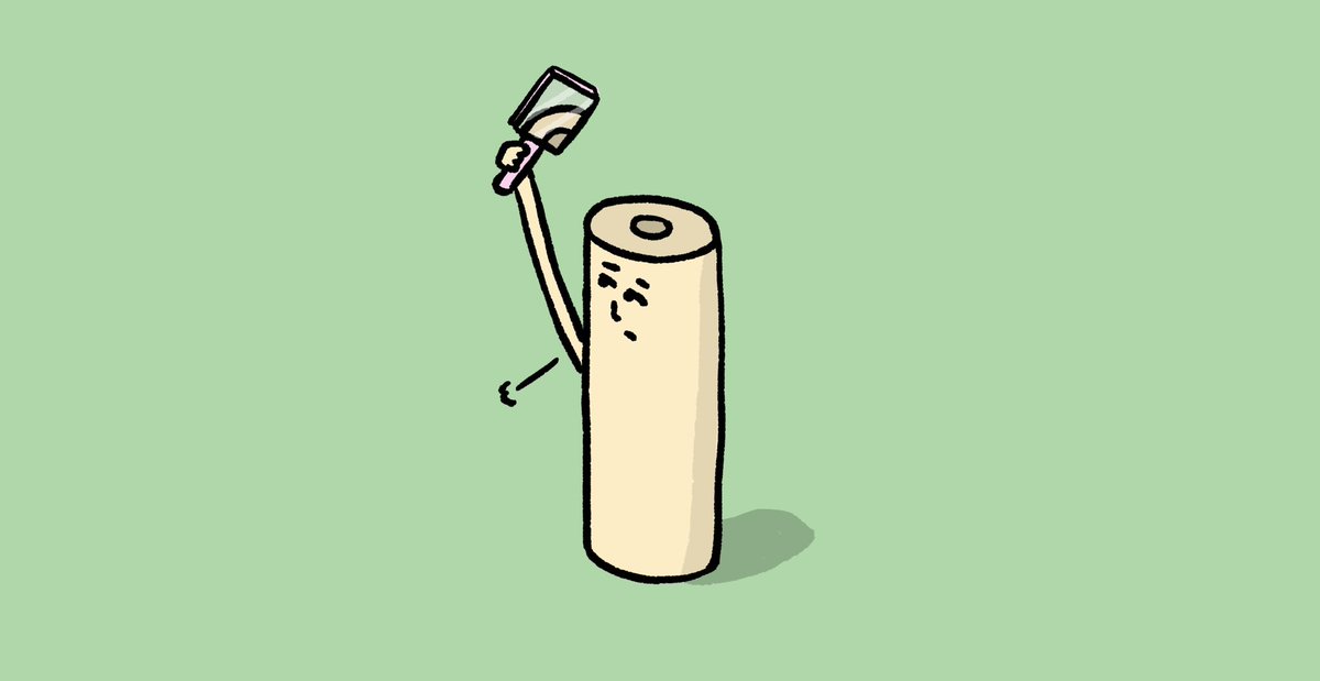 カケヒジュン お絵描きする人 頭頂部の穴が気になるうまい棒 イラスト お絵かき うまい棒