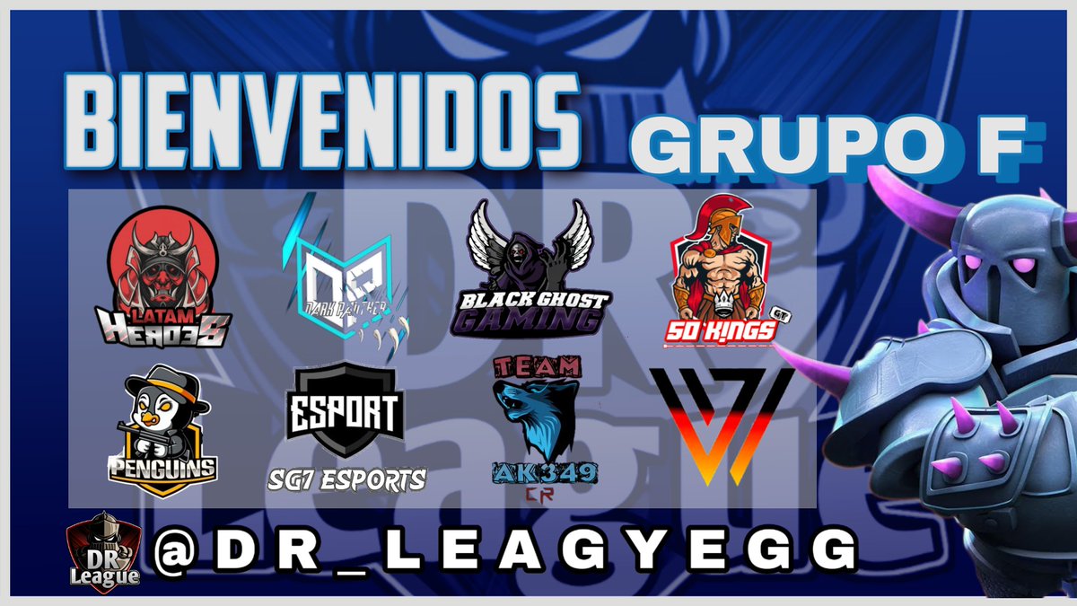 #Bienvenidos #SegundaEdicion 
Le damos la bienvenida a los equipos del grupo F, que estarán luchando por clasificarse, mucha suerte a todos
🏆<a href="/heroes_latam/">Latam Héroes</a> 
🏆<a href="/BlackGhostGami1/">Black Ghost Gaming</a> 
🏆<a href="/50KingsGT/">50 Kings Gt</a> 
🏆@PenguinsEsp_GG 
🏆<a href="/SGESports9/">SG7 ESports</a> 
🏆<a href="/Ak349Team/">AnimalsKings349</a> 
🏆<a href="/VVictoryII/">VVictory II</a> 
🏆@Dark_Panther_
