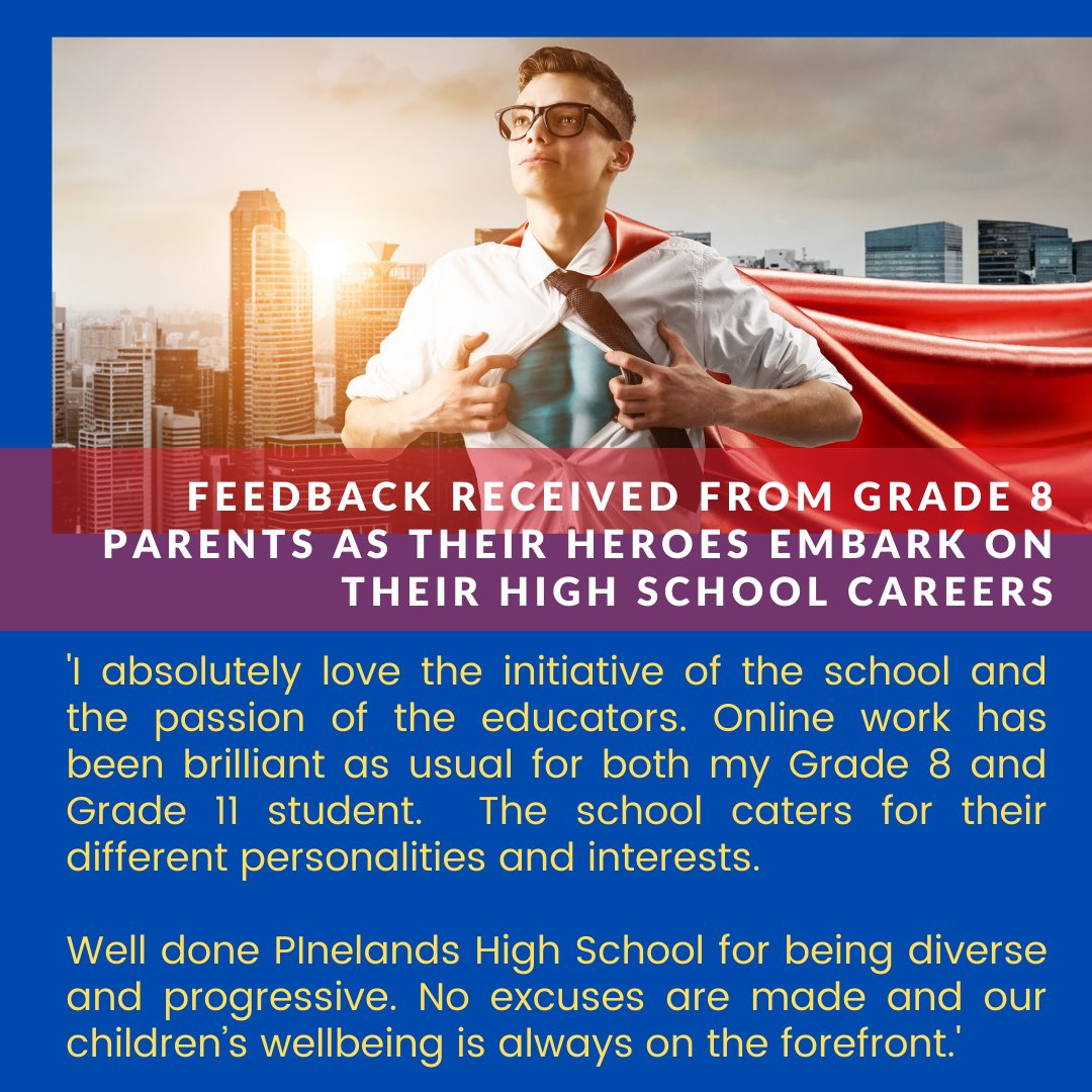 PHSofficial's tweet photo. What our Pinelands High School parents have to say... https://t.co/22bepdJ6BP