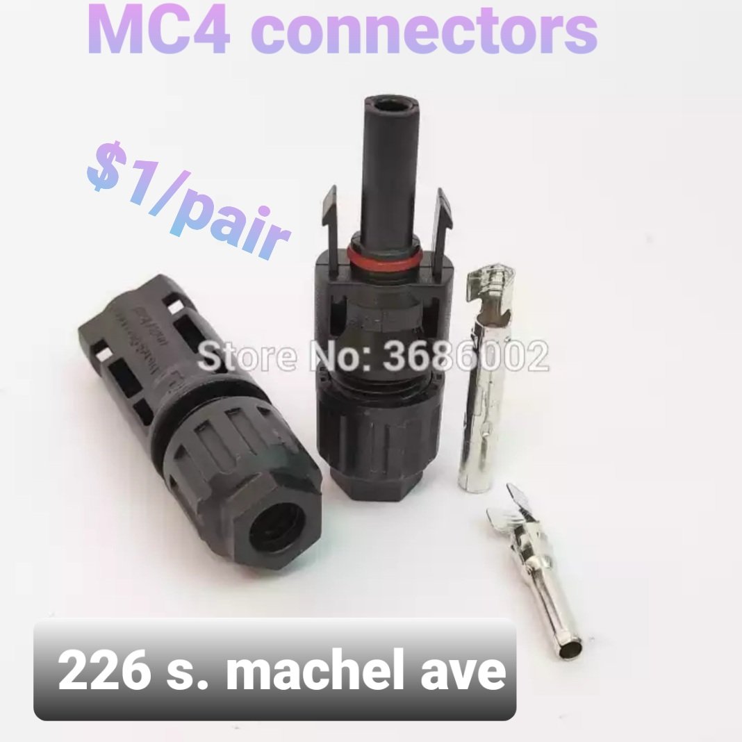 Make sure your technician uses mc4 connectors, they connect seamlessly and prevent loose connections as that will lead to inefficiencies, fires and your batteries being undercharged. You can get them at your local hardware shops