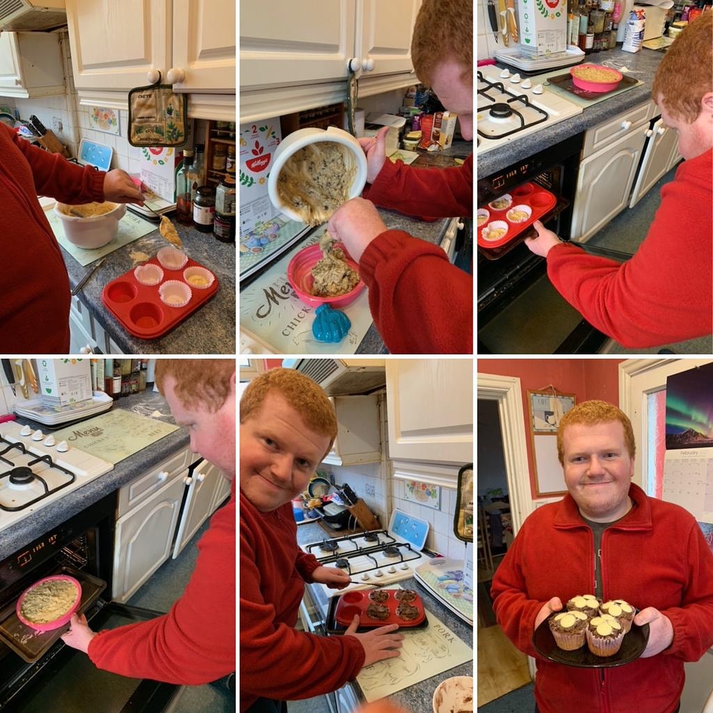 Well done to Alex for sending in these fantastic photos. Alex has been developing his independence and basic cooking skills whilst creating these delicious cakes 😋 Great effort Alex!