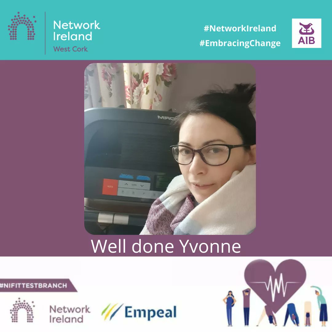 NetIrlWestCork's tweet photo. Well done everyone with a great start on week 1 #10kstepsaday
Let's keep it going!!
#Week2 #NIWC21 #EmbracingChange @Network_Ireland #YouveGotThis! https://t.co/eQDdwiZOSw