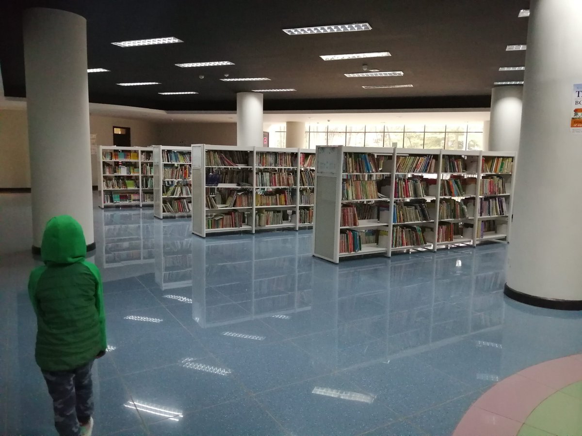 On the 1st floor is where they have the children's library. Its spacious, well stocked with books catering to all ages ages (few Swahili and African language books though). There's a play area as well as a kids theatre (forgot to take a photo) for the monthly reading club  #KNLS