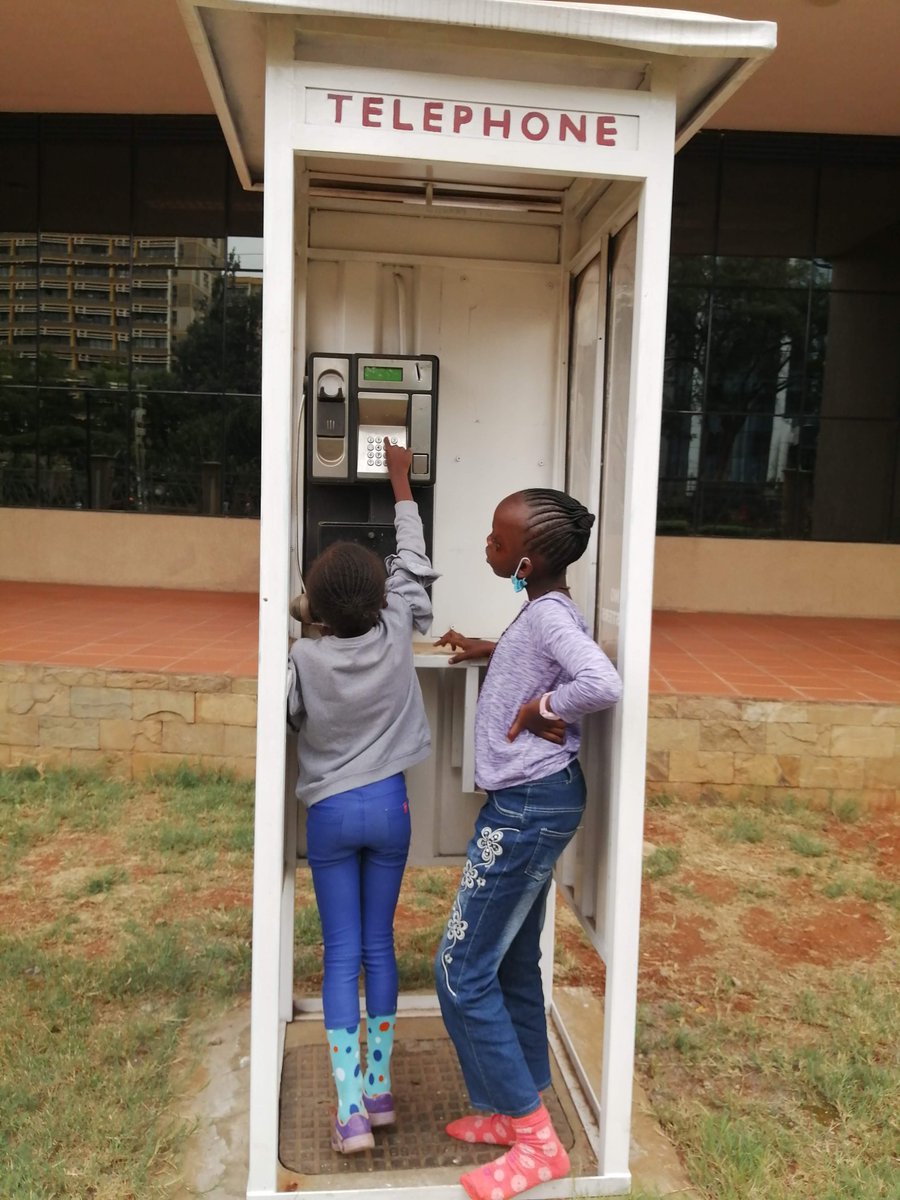 Finally, they have a picnic space outside that you can have your meals (no restaurant inside yet & food is not allowed in the library) The kids were fascinated by the telephone booth. It took a while for me to explain how that contraption worked   #KNLS