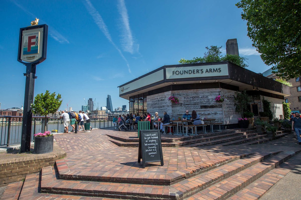 YoungsPubs's tweet photo. Very proud of our team at the @FoundersArms who have been voted one of the three best rated pubs in London by @threebestrated! Here's to opening our doors and enjoying the views in the not too distant future! 🍻🍻
#pub #award #london #pubswithviews #thames #hospitality #londonpub https://t.co/kHOzKdxtDo