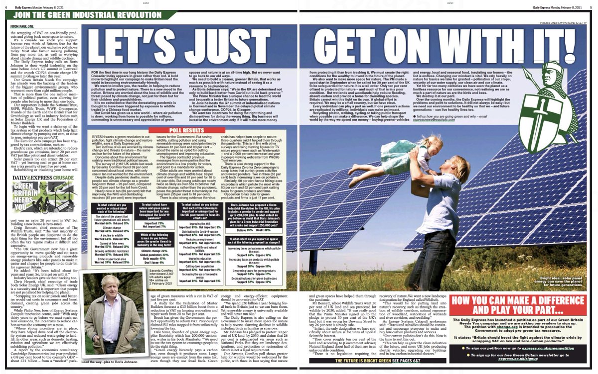 Today's Daily Express really is something to behold (esp given the paper's 'previous' on climate change)..."We need to change our mindset…Over the coming months, the Daily Express will highlights the problems and point to solutions"