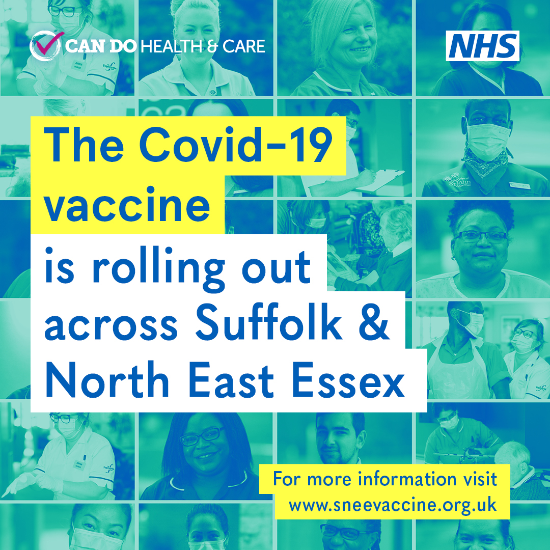 You can read the latest weather related opening information on Covid-19 vaccination sites and centres on the dedicated local website here - sneevaccine.org.uk

<a href="/West_Suffolk/">West Suffolk Council</a> <a href="/MidSuffolk/">Mid Suffolk District Council</a> <a href="/WestSuffolkNHS/">West Suffolk NHS FT 🏳️‍🌈</a> @jc4southsuffolk @Jochurchill4 @NewmarketTC <a href="/SudburyTC/">Sudbury Town Council</a> <a href="/onehaverhill/">One Haverhill</a>