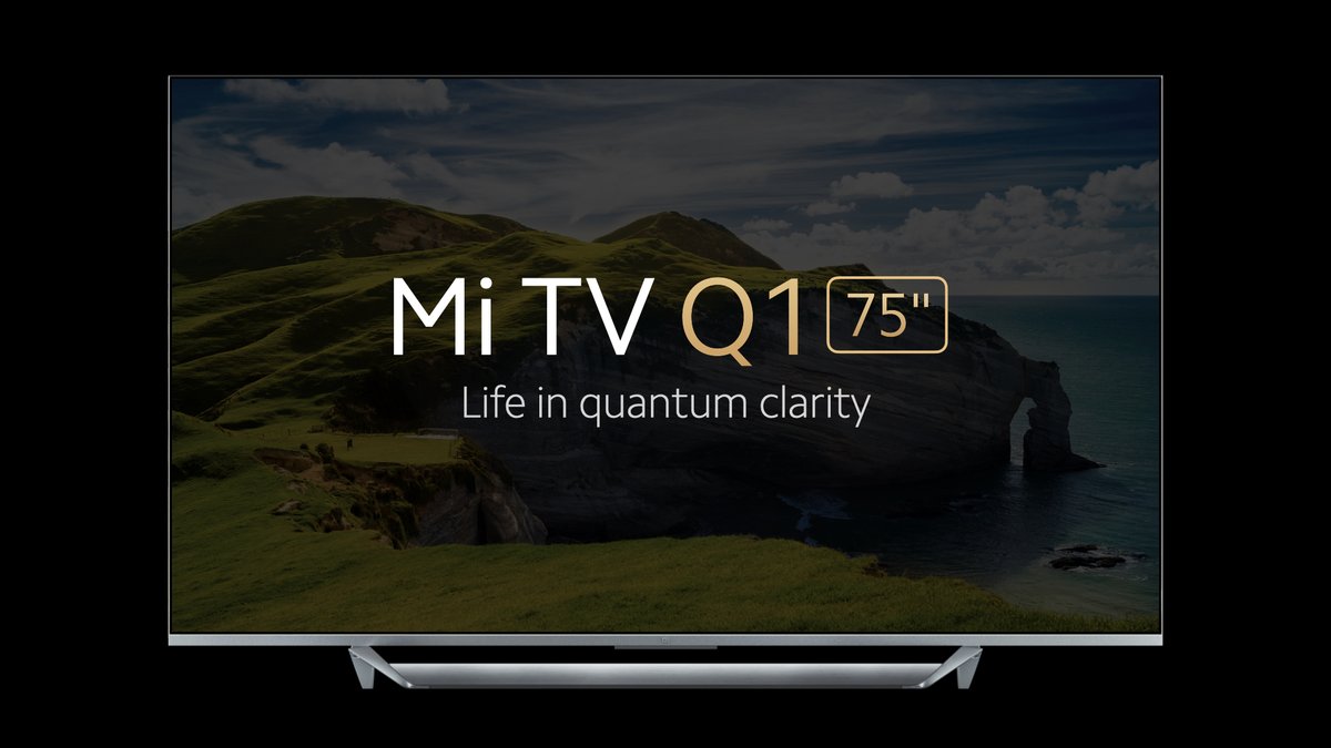 Xiaomi's tweet image. #MiTVQ1 75&quot; is here to improve your viewing experience with 4K QLED tech true-to-life image quality! Colors are more dynamic, blacks are deeper and details are more precise. #SmartLifeMadeSimple