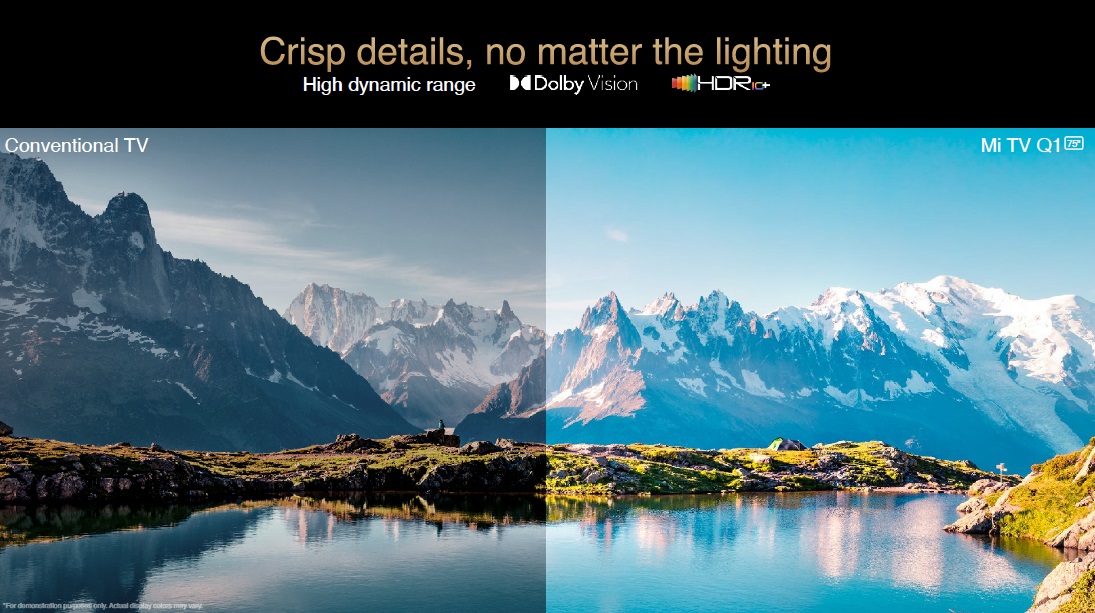 Xiaomi's tweet image. #MiTVQ1 75&quot; is here to improve your viewing experience with 4K QLED tech true-to-life image quality! Colors are more dynamic, blacks are deeper and details are more precise. #SmartLifeMadeSimple