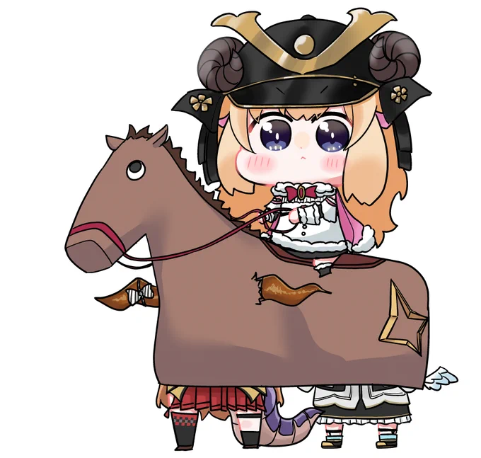 #つのまきあーと
かぶと被ったわためぇ描きたかったので 