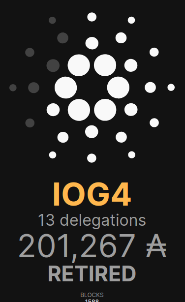 5) Retired  #Stakepools ThreadPool: IOG4Stake: ₳201kStakers: 13You are not earning any rewards  #Staking to RETIRED POOLS. Re-delegate elsewhere to earn rewards again.Many great pools to choose from!Retweet for exposure . . . #Cardano  #ADA  $ADA