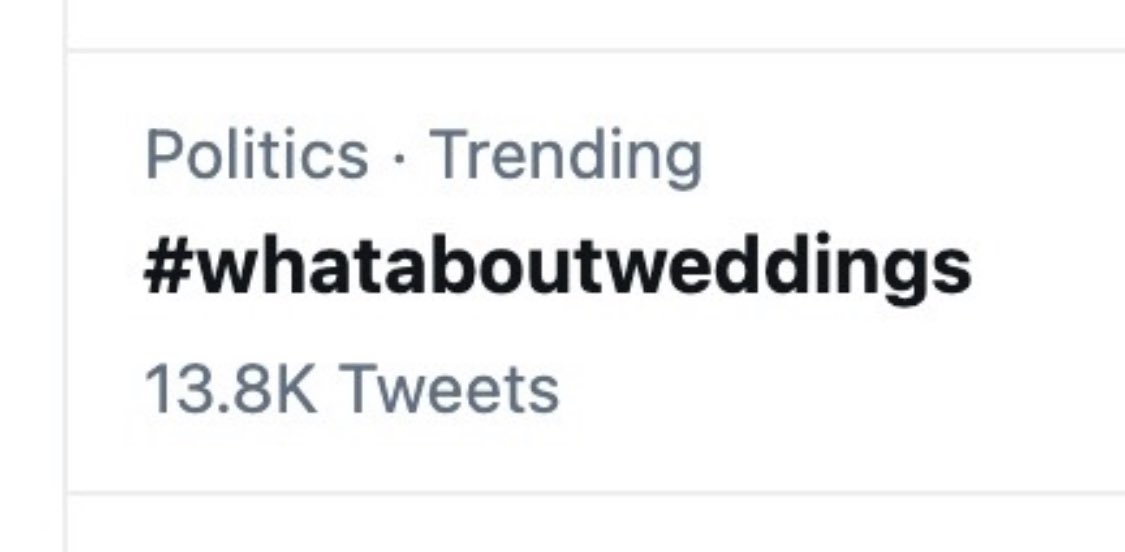 GeorgeCNews's tweet photo. Working on a story about the @WAWofficialUK campaign that has gained significant support from businesses and couples who want more guidance from the government on the 22 February to help the wedding industry plan for the future. #leedsnow #whataboutweddings https://t.co/ZM4RJTLLs7