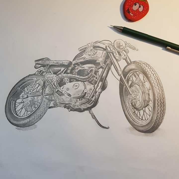 Electric bike from Revolt sketch, bike drawing HD wallpaper | Pxfuel